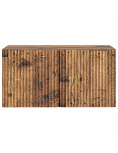 Mobile Porta TV da Muro Legno antico 59,5 x 31 x 30 cm
