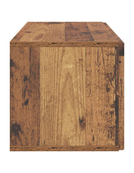 Mobile Porta TV da Muro Legno antico 59,5 x 31 x 30 cm