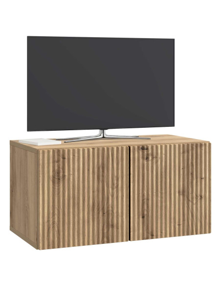 Mobile Porta TV da Muro Rovere Artigianale 59,5 x 31 x 30 cm