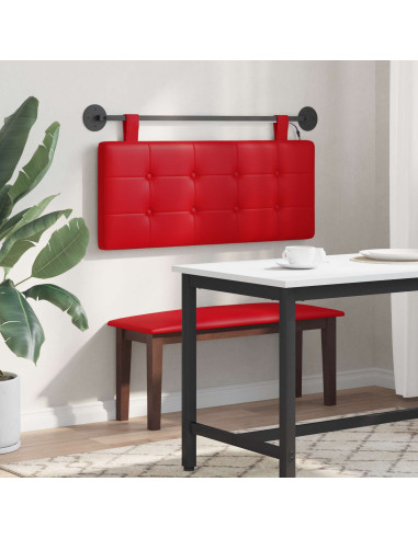 Testiera sospesa Con luce LED Rosso Similpelle
