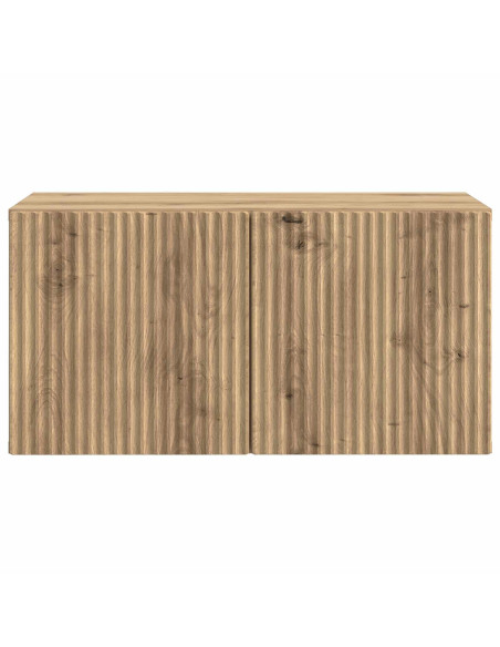 Mobile Porta TV da Muro Rovere Artigianale 59,5 x 31 x 30 cm