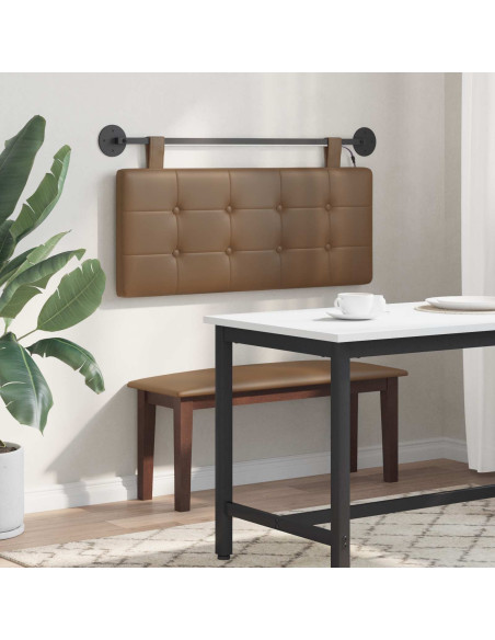 Testiera sospesa Con luce LED Cappuccino Similpelle