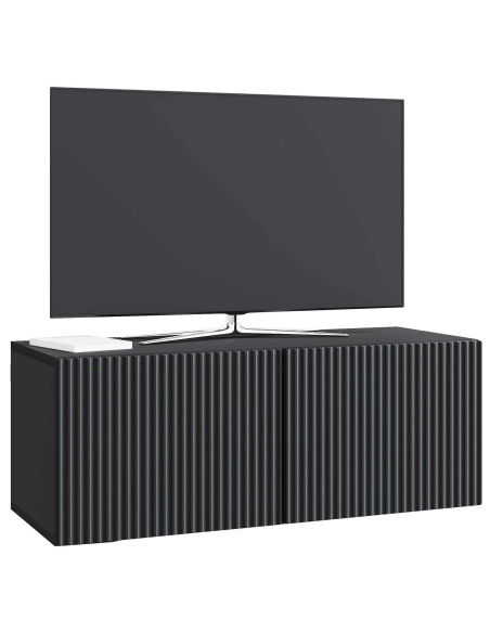 Mobile Porta TV da Muro Nero 78,5 x 31 x 30 cm
