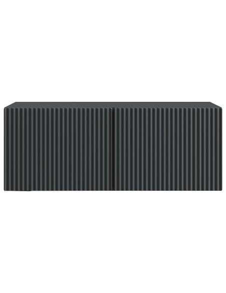 Mobile Porta TV da Muro Nero 78,5 x 31 x 30 cm