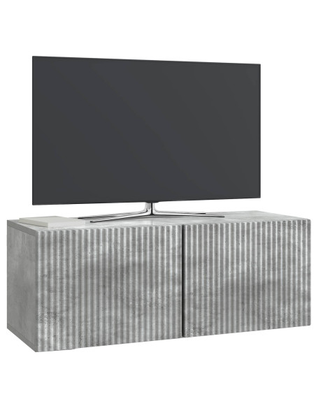 Mobile Porta TV da Muro Grigio Cemento 78,5 x 31 x 30 cm