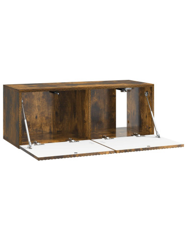 Mobile Porta TV da Muro Rovere Fumo 78,5 x 31 x 30 cm