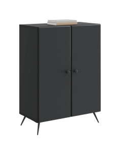 Credenza Nero 66 x 34,5 x 90 cm Legno ingegnerizzato 2