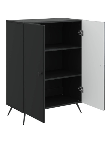 Credenza Nero 66 x 34,5 x 90 cm Legno ingegnerizzato
