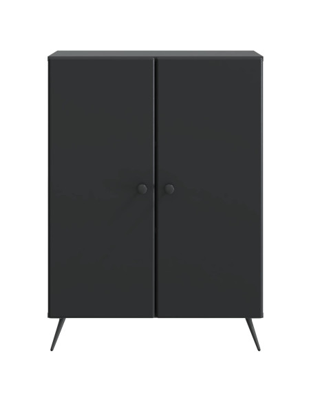 Credenza Nero 66 x 34,5 x 90 cm Legno ingegnerizzato