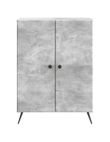 Credenza Grigio Cemento 66 x 34,5 x 90 cm Legno ingegnerizzato