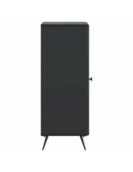 Credenza Nero 33 x 34,5 x 90 cm Legno ingegnerizzato