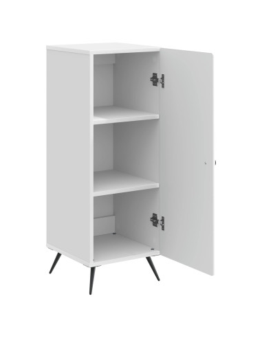 Credenza Bianco Lucido 33 x 34,5 x 90 cm Legno ingegnerizzato