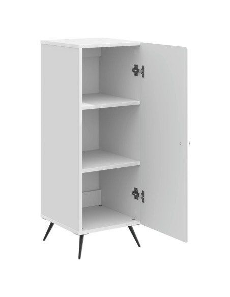 Credenza Bianco Lucido 33 x 34,5 x 90 cm Legno ingegnerizzato