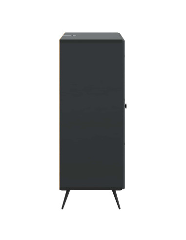 Credenza Nero 66 x 34,5 x 90 cm Legno ingegnerizzato