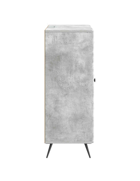 Credenza Grigio Cemento 66 x 34,5 x 90 cm Legno ingegnerizzato
