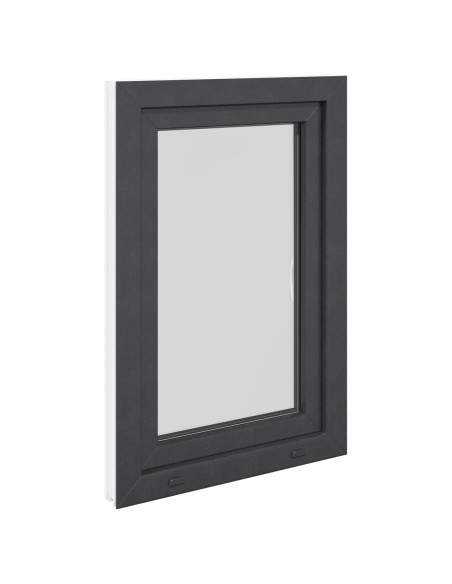 Finestra per Soffitta RISOR Antracite 60 x 90 cm PVC e Vetro