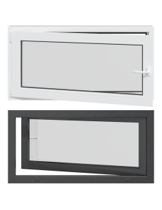 Finestra per Soffitta RISOR Antracite 120 x 60 cm PVC e Vetro 2