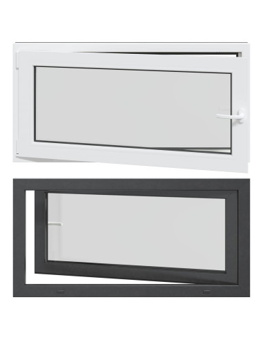 Finestra per Soffitta RISOR Antracite 120 x 60 cm PVC e Vetro
