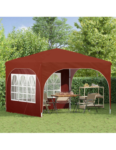 Tenda per feste a pop-up 290 x 290 x 245 cm Terracotta