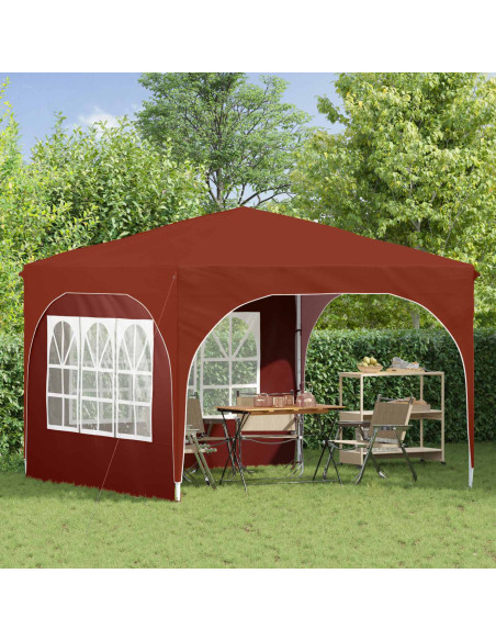 Tenda per feste a pop-up 290 x 290 x 245 cm Terracotta