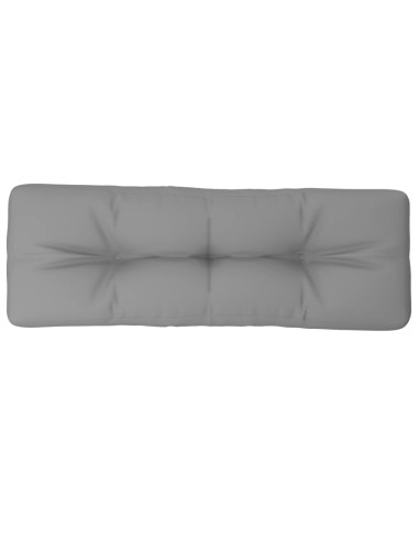 Cuscino per Pallet Grigio 120x40x12 cm in Tessuto