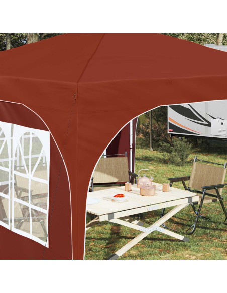 Tenda per feste a pop-up 290 x 290 x 245 cm Terracotta