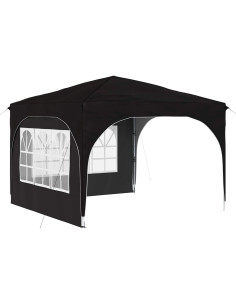 Tenda per feste a pop-up 290 x 290 x 245 cm Nero 2