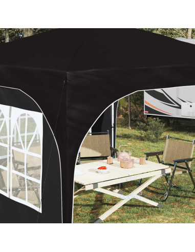 Tenda per feste a pop-up 290 x 290 x 245 cm Nero