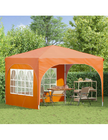 Tenda per feste a pop-up 290 x 290 x 245 cm Arancione