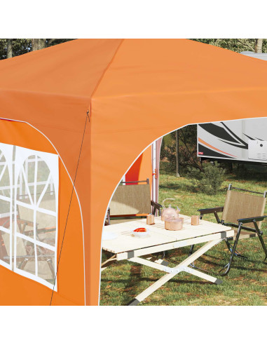 Tenda per feste a pop-up 290 x 290 x 245 cm Arancione