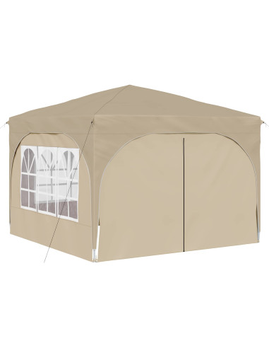 Tenda per feste a pop-up 290 x 290 x 245 cm Crema
