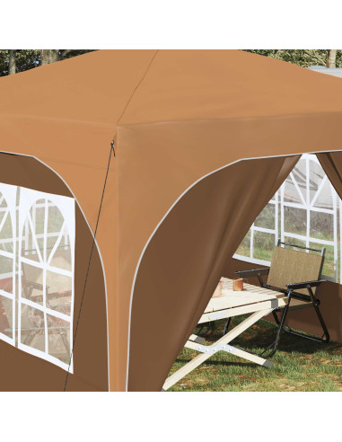 Tenda per feste a pop-up 290 x 290 x 245 cm Beige