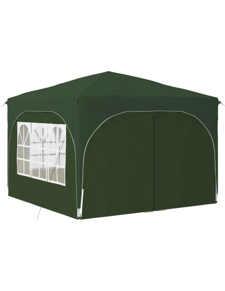 Tenda per feste a pop-up 290 x 290 x 245 cm Verde