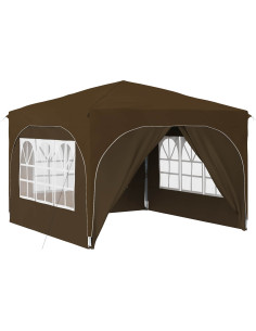 Tenda per feste a pop-up 290 x 290 x 245 cm Tortora 2