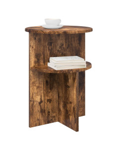 Tavolo laterale Rovere Fumo Ø 39,5 x 55 cm Legno ingegnerizzato 2