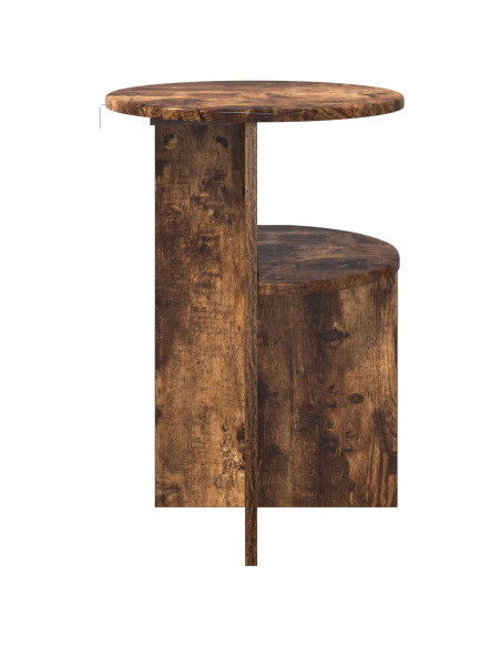 Tavolo laterale Rovere Fumo Ø 39,5 x 55 cm Legno ingegnerizzato