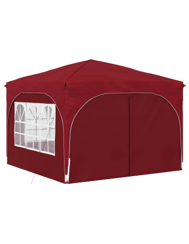 Tenda per feste a pop-up 290 x 290 x 245 cm Borgogna