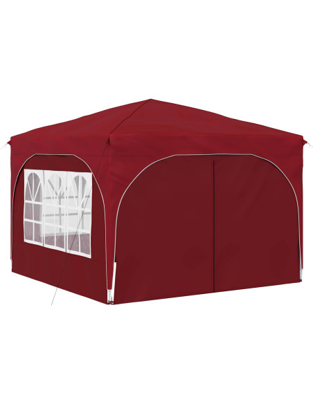 Tenda per feste a pop-up 290 x 290 x 245 cm Borgogna