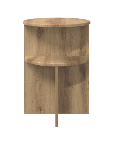 Tavolo laterale Rovere Artigianale Ø 39,5 x 55 cm