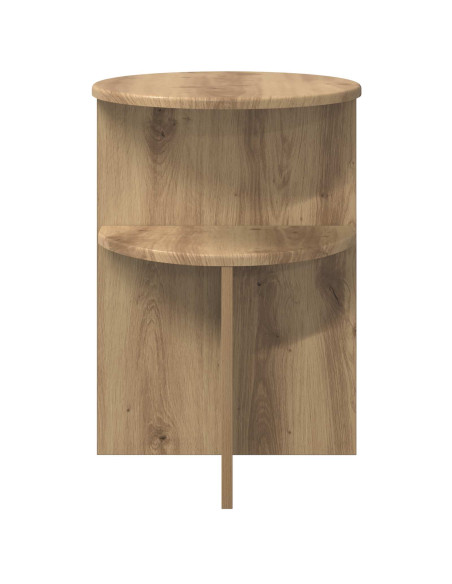 Tavolo laterale Rovere Artigianale Ø 39,5 x 55 cm