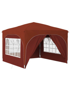 Tenda per feste a pop-up 290 x 290 x 245 cm Terracotta 2