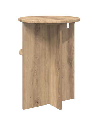 Tavolo laterale Rovere Artigianale Ø 39,5 x 55 cm