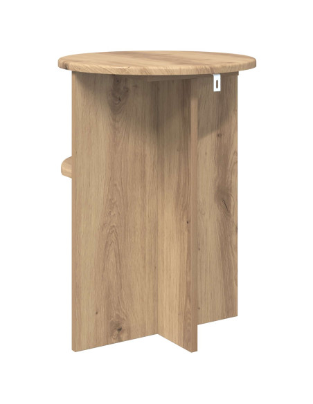 Tavolo laterale Rovere Artigianale Ø 39,5 x 55 cm