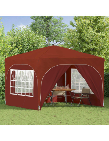Tenda per feste a pop-up 290 x 290 x 245 cm Terracotta