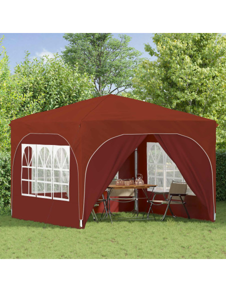 Tenda per feste a pop-up 290 x 290 x 245 cm Terracotta