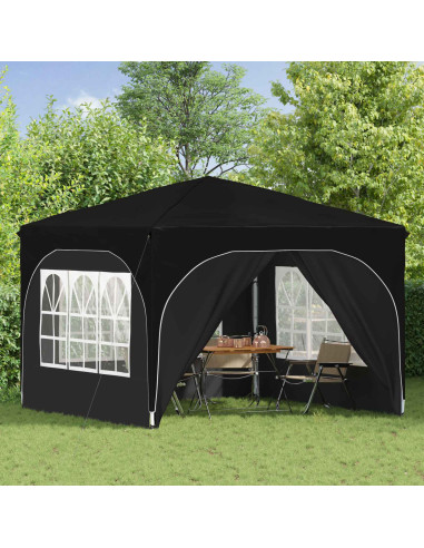 Tenda per feste a pop-up 290 x 290 x 245 cm Nero
