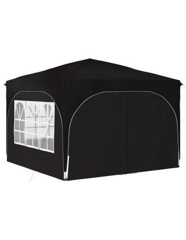 Tenda per feste a pop-up 290 x 290 x 245 cm Nero