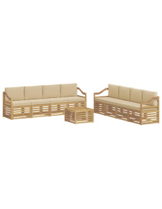 Set divani Legno di Acacia Massello 2