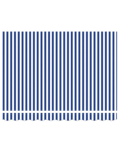 Tettuccio Elettrico Retrattile Blu e Bianco 3,5 x 2,5 m