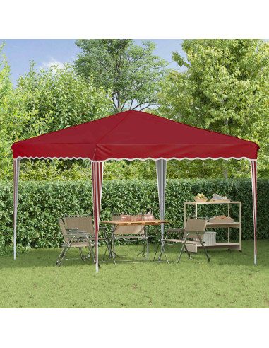 Tenda per feste a pop-up Borgogna 288 x 288 x 245 cm